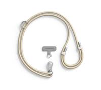 RhinoShield Lanyard Cordón para móvil con TPU resistente al agua y duradero | Ajustable, Enganches adicionales, Cordón duradero con colores en tendencia (Adaptador de Lanyard incluido) - Vainilla