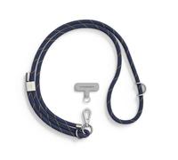 RhinoShield Lanyard Cordón trenzado para móvil | Ajustable, Enganches adicionales, Cordón duradero, Múltiples colores, Hecho con materiales reciclados (Adaptador de Lanyard incluido)- Azul Medianoche