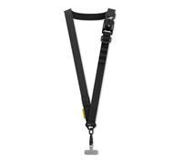 RhinoShield Lanyard Correa para móvil | Cabezal magnético, Ajustable, Enganche adicional para colgar AirPods, llaves y tarjetero, Correas para exteriores (Adaptador de Lanyard incluido) - Negro
