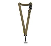 RhinoShield Lanyard Correa para móvil | Cabezal magnético, Ajustable, Enganche adicional para colgar AirPods, llaves y tarjetero, Correas para exteriores (Adaptador de Lanyard incluido) - Caqui