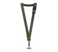 RhinoShield Lanyard Correa para móvil | Cabezal magnético, Ajustable, Enganche adicional para colgar AirPods, llaves y tarjetero, Correas para exteriores (Adaptador de Lanyard incluido) - Verde
