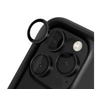 RhinoShield Protector de Cristal Templado 9H para Lente de Cámara Compatible con [iPhone 16 Pro / 16 Pro Max] | Resistencia a Impactos, Protección a Prueba de Explosiones, Tecn Anti-Niebla - Negro