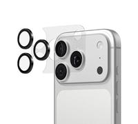 RhinoShield Protector de objetivos Negro + Protector de módulo de cámara compatibles con [iPhone 17 Pro] | Protección completa antiarañazos con herramienta de instalación.