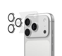 RhinoShield Protector de objetivos Plata + Protector de módulo de cámara compatibles con [iPhone 17 Pro] | Protección completa antiarañazos con herramienta de instalación.