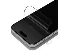 RhinoShield Protector de Pantalla Transparente Pro Compatible con [iPhone 15 Pro] | Resistencia contra Golpes, arañazos, antiestático, Anti luz Azul, Herramienta de instalación incluida.