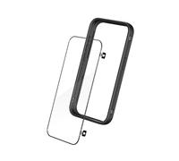 RhinoShield RhinoBuff Kit de precisión para FPS Compatible con [iPhone 15 Pro MAX] | Funda con mandos para Mobile Gaming con Protector de Pantalla Mate, Botones sensoriales para PUBG-Negro