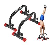 RHINOSPORT Barras parallettes para calistenia de inmersión, barras de flexión, 10.2 pulgadas de alto, 300 kg, capacidad de peso, entrenamiento de fuerza, gimnasio en casa, entrenamiento, equipo de