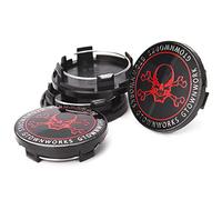 RhinoTuning 4 tapas de buje de rueda para BBS OD 70,6 mm ID 60,6 mm, color negro, cubierta de cubo de rueda adecuada para rueda RK RM500 RW RX LM CH RT GC-WK1, 09.24.467
