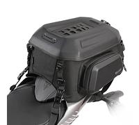 Rhinowalk Bolsa de asiento para motocicleta, ampliable, 23 - 35 L, carcasa rígida, bolsa para casco, impermeable, bolsa de equipaje, moto, mochila, bolsa de viaje