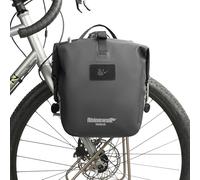 Rhinowalk Bolsa de bicicleta impermeable de 12 L, bolsa de hombro para ordenador portátil, bolsa de viaje, accesorio profesional para bicicleta, color negro (1 unidad)