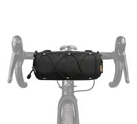 Rhinowalk - Bolsa de manillar, almacenamiento para cuadro, bolsa de rollo para bici de montaña y carretera, para llevar al hombro, accesorios de ciclismo profesionales, para viajeros, negra