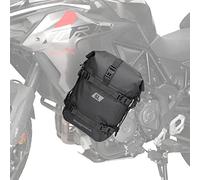 Rhinowalk Bolsa de sillín para motocicleta con barra de protección impermeable de 6 L, con bandolera, negra (CXMT2206B)