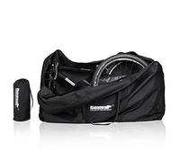 Rhinowalk Bolsa de transporte para bicicletas de montaña de 26 pulgadas tamaño rueda bicicleta carretera - impermeable bicicleta viaje bolsa plegable para tren aire viaje (negro)