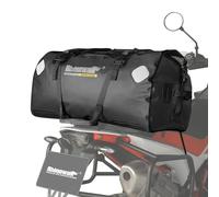 Rhinowalk Bolsa de viaje impermeable para moto, equipaje de viaje, bolsa de asiento de moto, bolsa para el maletero del coche, para camping, canotaje, bicicleta, 65 l, color negro