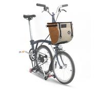 Rhinowalk Bolsa para manillar de bicicleta de liberación rápida bolsa delantera para bicicleta plegable Brompton bolsa de bicicleta con correa para el hombro funda para la lluvia