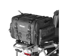 Rhinowalk Bolsa para sillín de motocicleta, impermeable, expandible, para deportes de potencia, equipaje de viaje, 33-45 L (negro)