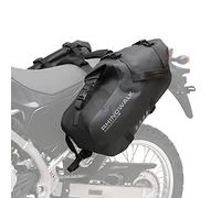 Rhinowalk Bolsas para sillín de motocicleta, impermeables, alforjas para motocicleta, bolsa lateral para motor, 18 L (9L*2), bolsa de sillín Powersports para la mayoría de motocicletas, color negro, 1