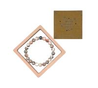 RhiVrillion Pulseras de chakra para mujer - Pulsera cristales de piedras curativas para mujer Piedras preciosas naturales，Simboliza la convivencia y la tutela, combinando elegancia y bienestar
