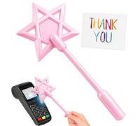 RhiVrillion Varita Mágica Tarjeta de Crédito, Estrella 3D Portatarjetas con Gradiente de Color, Funda Segura para Pagos Sin Contacto - Versión nueva o antigua, envío aleatorio