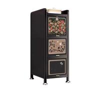 RHJOPL Gabinete De Almacenamiento Delgado,Almacenamiento De Acero Al Carbono,Independiente,Estrechos De Piso For Espacios Pequeños(35x42x112cm)