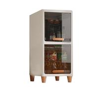 RHJOPL Gabinetes de Almacenamiento Delgados, gabinetes de Almacenamiento de Cocina Delgados de 2 a 5 estantes, gabinete Independiente, Hecho de plástico, for Cocina(34x32x65cm)