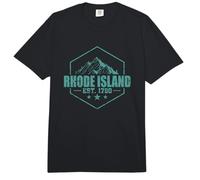 Rhode Island EST. 1790 Estados Unidos América Comfort Colors Adult Heavyweight T-Shirt