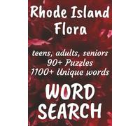 Rhode Island Flora Word Search Book: Word Searches with Easy to Read Print about Flora found in Rhode Island, Trees, Flowers, Plants and More | 6x9 ... Vacations, Free Times, and Nature Enthusiasts