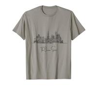 Rhode Island Home Black Skyline Travel Art Souvenir Camiseta
