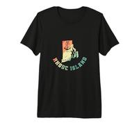 Rhode Island Home State en los Estados Unidos Camiseta Premium