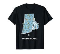 Rhode Island No me Olvides del Estado Floral Camiseta