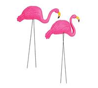 Rhode Island Novelty Adornos de Flamenco Rosa de 34 Pulgadas para decoración de Patio | Juego de Dos |