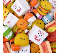 Rhode Island Novelty Colección de comida rápida de goma de 5 cm (50 piezas por pedido)