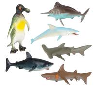 Rhode Island Novelty Juego pequeño de 6 piezas de animales acuáticos
