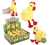 Rhode Island Novelty Peluche de pollo de 12 cm, 12 unidades