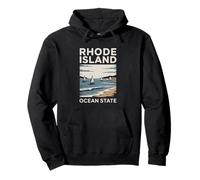 Rhode Island Ocean State Sailing Ilustración Sudadera con Capucha