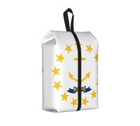 Rhode Island State Flag - Bolsa de zapatos para viajes, impermeable, organizador de zapatos para maleta, bolsa de almacenamiento 3 en 1 para entrenadores de gimnasio