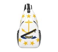 Rhode Island State Flag - Bolso cruzado casual, duradero, de gran capacidad, ligero y transpirable, adecuado para varios lugares al aire libre