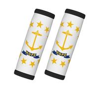 Rhode Island State Flag Print Travel Essentials - Empuñaduras envolventes para equipaje (2 paquetes de maletas de fácil identificación)