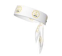 Rhode Island State Flag Tennis Tie Diadema Unisex Dry Head Tie Sport Band para baloncesto, correr, tenis