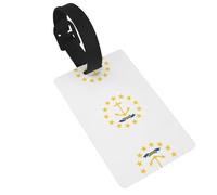 Rhode Island State Flag Travel Airplane Luggage Tags, accesorios de equipaje de protección de privacidad, etiquetas de equipaje para mochila de viaje para mujeres y niños,