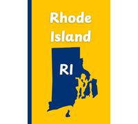 Rhode Island State Journal: diary, notebook, travel log, notepad, 6x9" inch, 110 pages, college ruled.