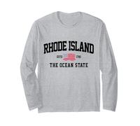 Rhode Island The Ocean State RI Pride Manga Larga