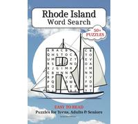 Rhode Island Word Puzzle: 50+ Word Search Puzzles with Easy to Read Print about RI History, Landmarks, Culture, Foods, and More...Gift for Vacations, Holidays, Screen Free Time