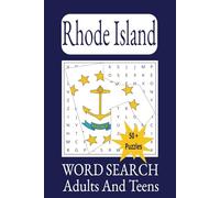 Rhode Island Word Search Adults And Teens: Word Search Puzzles with Easy-to-Read Print about Rhode Island, The United States, U.S. Cities and More | ... Gift for Vacations, Holidays and Free Time