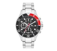 Rhodenwald & Söhne Reloj para Hombre análoga Mecanismo de Cuarzo Cronógrafo con Correa de Acero Fino Plata 10010503