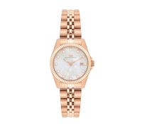 Rhodenwald & Söhne Reloj para Mujer análoga Mecanismo de Cuarzo con Correa de Acero Fino Oro Rosa 10010480