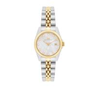 Rhodenwald & Söhne Reloj para Mujer análoga Mecanismo de Cuarzo con Correa de Acero Fino Plata/Oro Amarillo 10010489