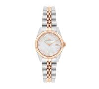 Rhodenwald & Söhne Reloj para Mujer análoga Mecanismo de Cuarzo con Correa de Acero Fino Plata/Oro Rosa 10010479