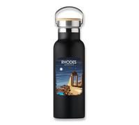 Rhodes Greece Island Travel Destination - Termo al vacío, botella ecológica, taza de café
