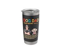 Rhodesian Ridgeback Dog Dad Definition For Daddy Fathers Day Vaso térmico de acero inoxidable de doble pared